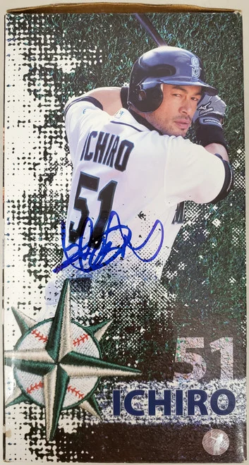 Ichiro Suzuki Autographed 2011 Hit Counter Bobblehead Box Seattle Mariners IS Holo SKU #193663