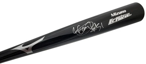 Ichiro Suzuki Autographed Black Mizuno Game Model Bat Seattle Mariners "#51" IS Holo Stock #197023