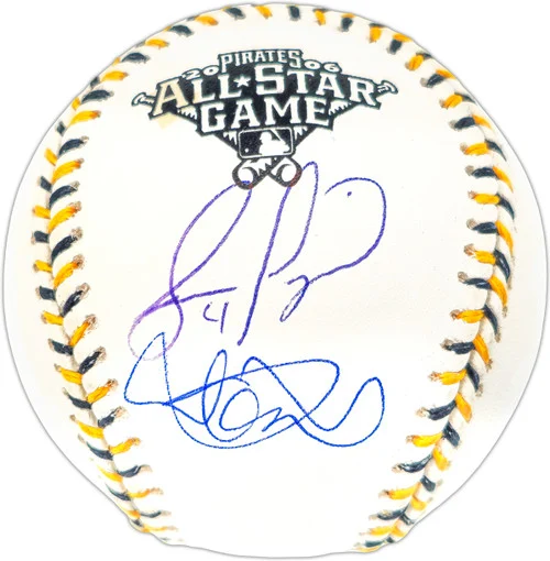 Ichiro Suzuki & Jose Lopez Autographed Official 2006 All Star Game Logo Game Baseball Seattle Mariners IS Holo & Beckett BAS Witness QR Stock #238612