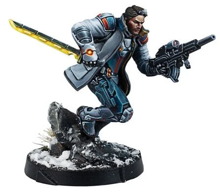 Infinity: ALEPH John Hawkwood, Merc Officer (K1 Marksman Rifle)