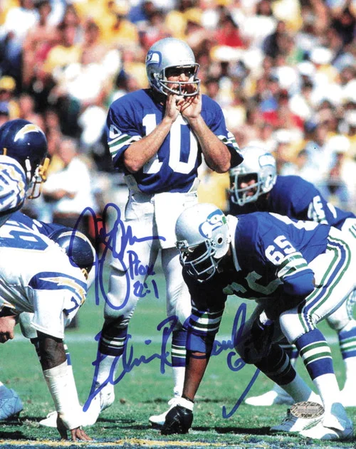 Jim Zorn & Edwin Bailey Autographed 8x10 Photo Seattle Seahawks MCS Holo #63091