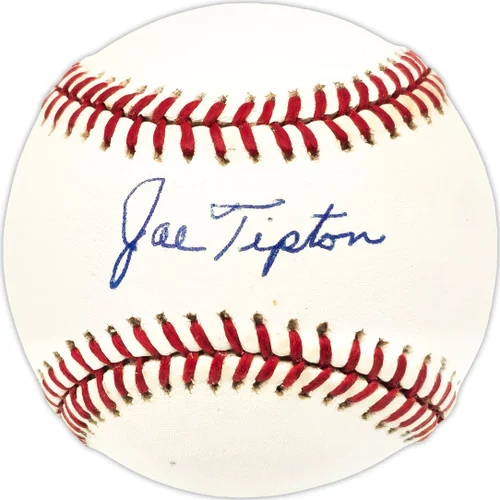 Joe Tipton Autographed Official AL Baseball Cleveland Indians, Chicago White Sox Beckett BAS QR #BN13188