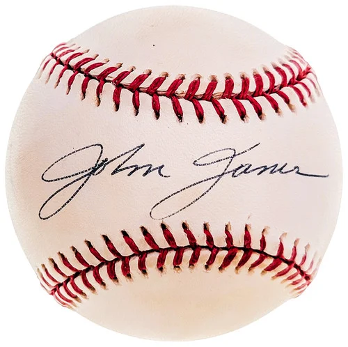John James Autographed Official AL Baseball 1961 New York Yankees JSA #H93892