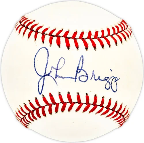 John Johnny Briggs Autographed Official NL Baseball Philadelphia Phillies SKU #225954