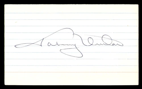 Johnny Unitas Autographed 3x5 Index Card Baltimore Colts SKU #248568