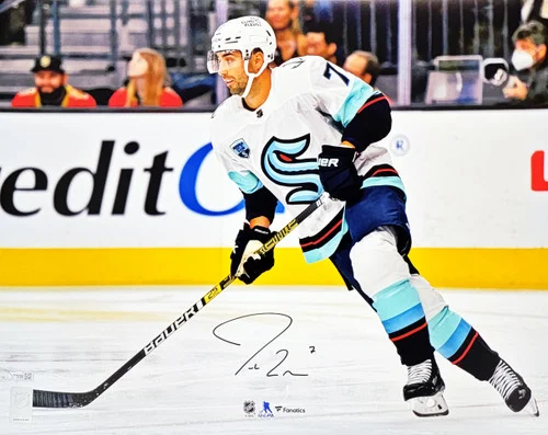 Jordan Eberle Autographed 16x20 Photo Seattle Kraken First Franchise Game Fanatics Holo Stock #209028