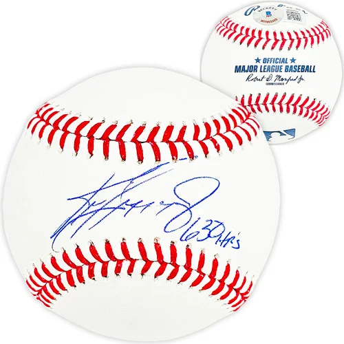 Ken Griffey Jr. Autographed Official MLB Baseball Seattle Mariners "630 HRs" Beckett BAS Witness Stock #212461