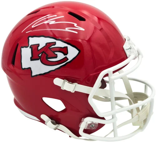 Kenneth Walker III Autographed Kansas City Chiefs Red Full Size Speed Replica Helmet Beckett BAS Witness Stock #262127