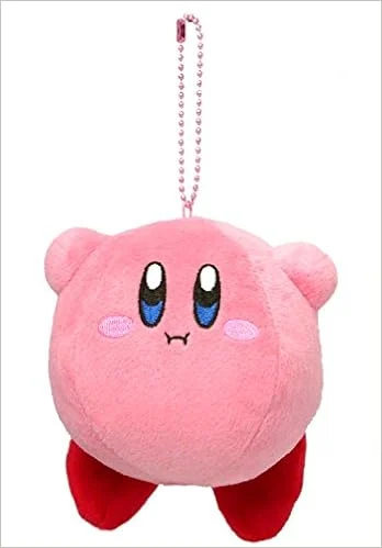 Kirby Kirby MC stuffed toy with ball chain mascothovering star