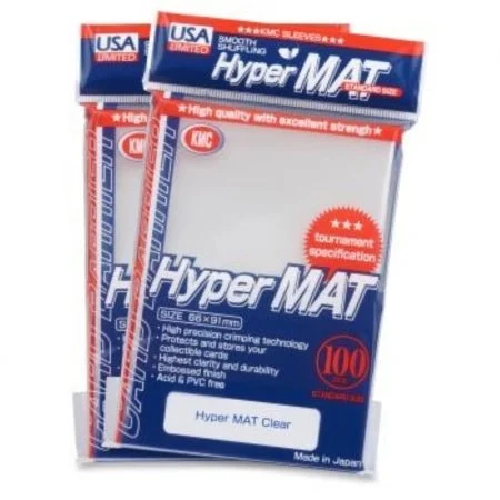 KMC SLEEVE: HYPER MATTE CLEAR-100 Ct