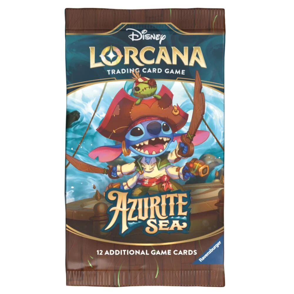 Lorcana TCG: Azurite Sea: Booster Pack (1 PACK) - 12 Cards