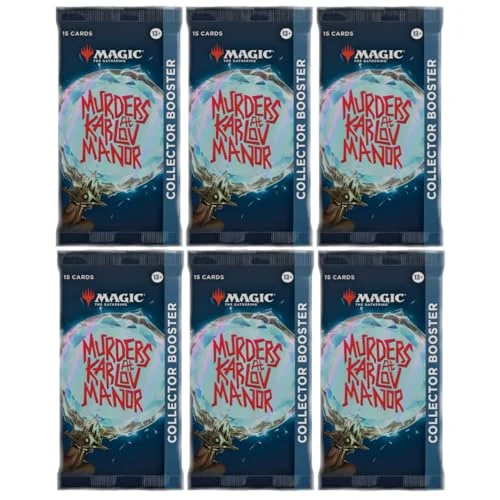 MAGIC THE GATHERING: MURDERS AT KARLOV MANOR COLLECTOR BOOSTER PACK (6 PACKS)