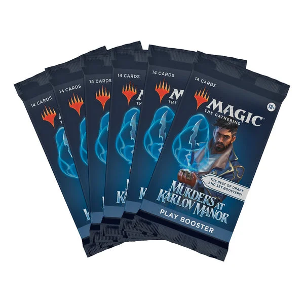 Magic: The Gathering Play Booster Pack Lot MTG Murder at Karlov Manor - 6 Packs