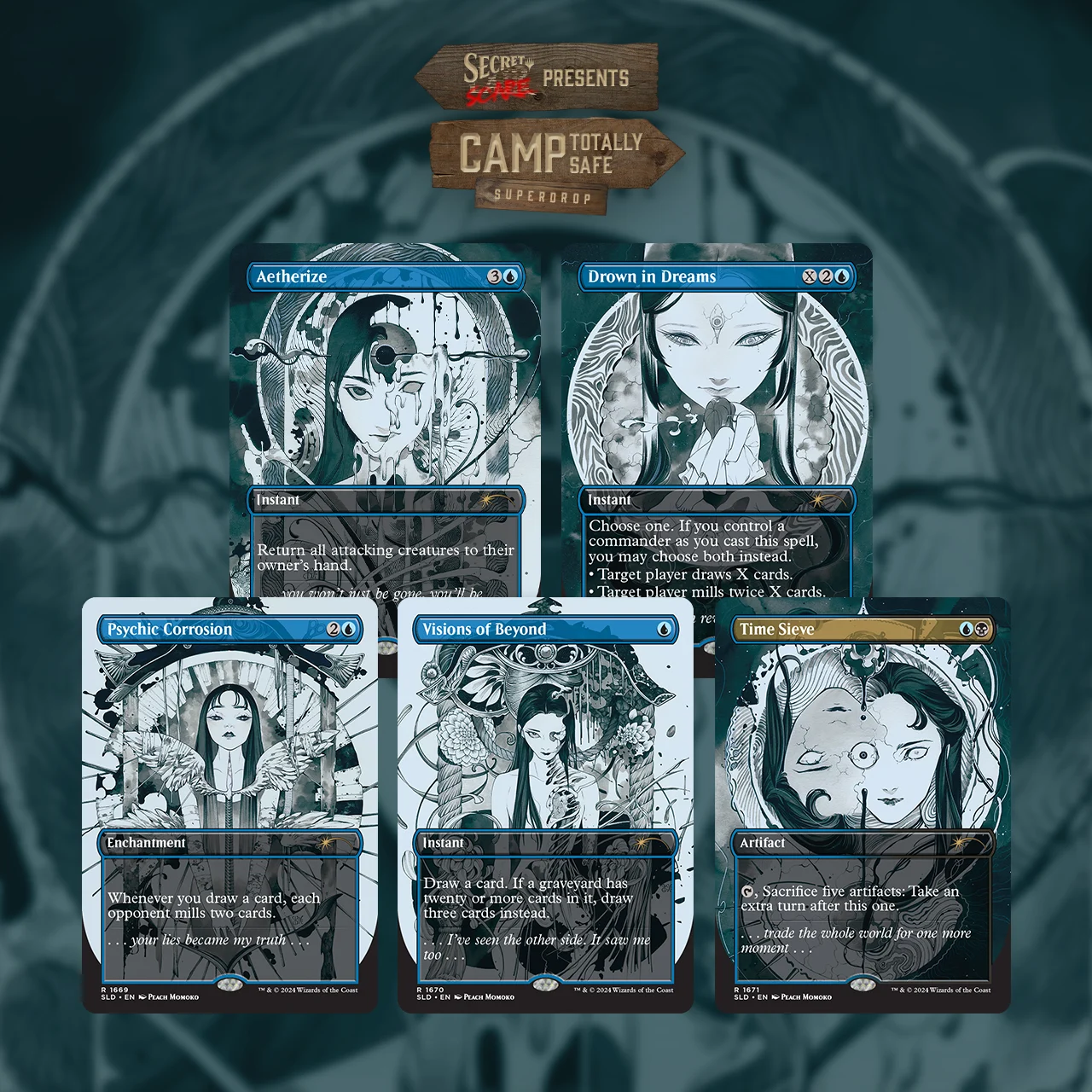 Magic the Gathering Secret Lair Featuring: Peach Momoko Non-Foil Edition