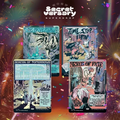 Magic the Gathering Secret Lair Mycosynthwave Non-Foil Edition (3 Cards)
