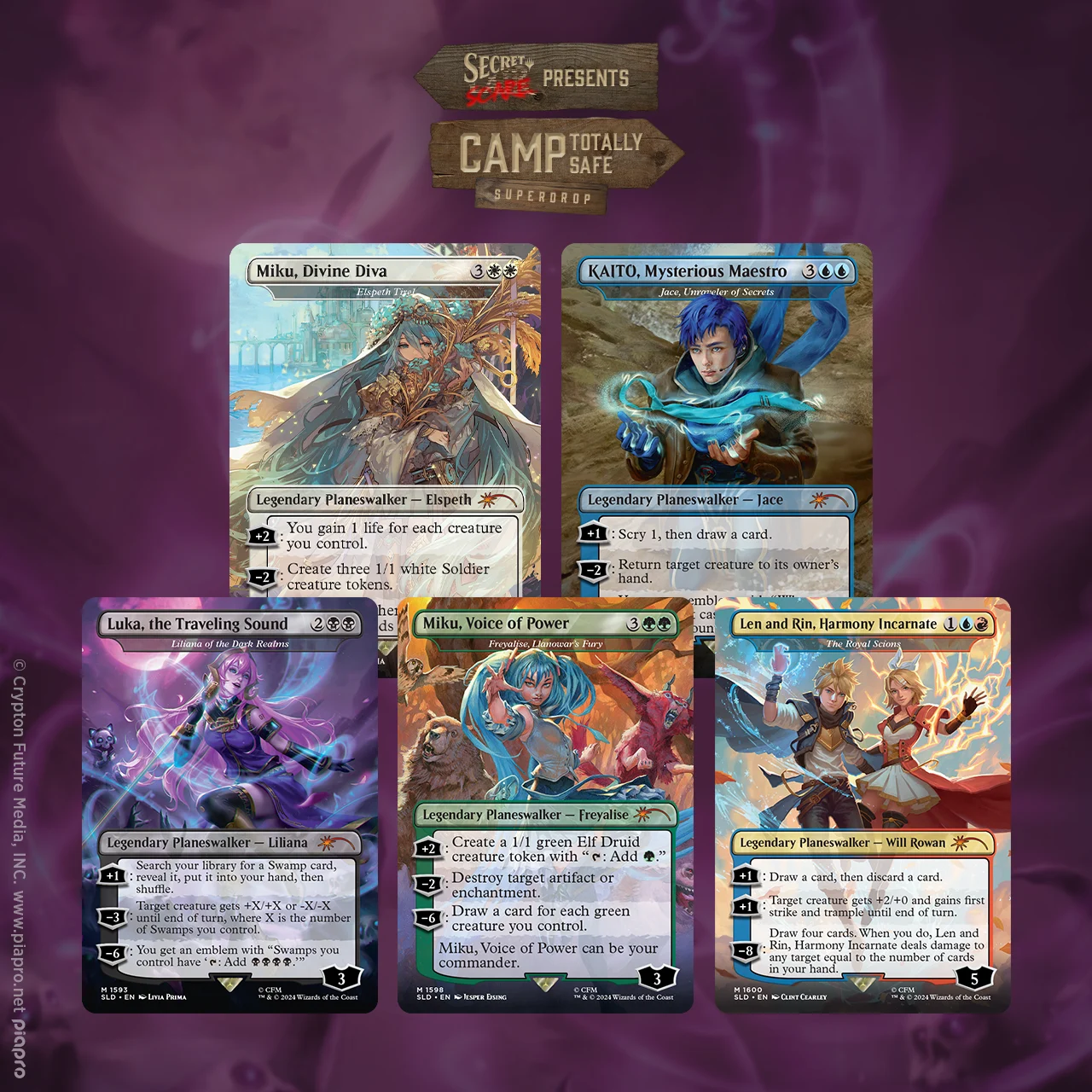 Magic the Gathering Secret Lair X Hatsune Miku: Electric Entourage Non-Foil Edition (English)