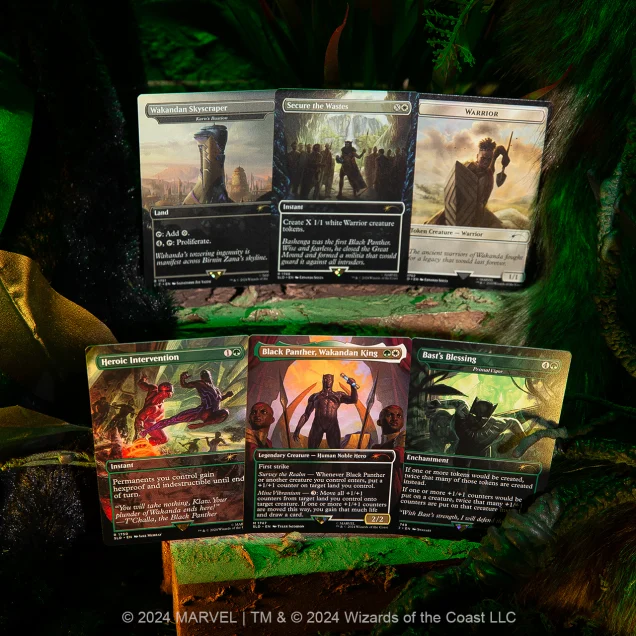 Magic the Gathering Secret Lair x Marvel's Black Panther - Rainbow Foil Edition