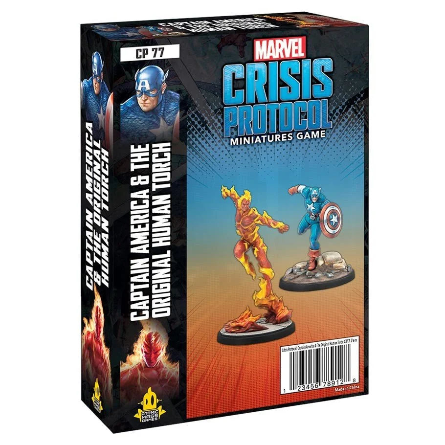 Marvel Crisis Protocol Captain American and the Original Human Torch