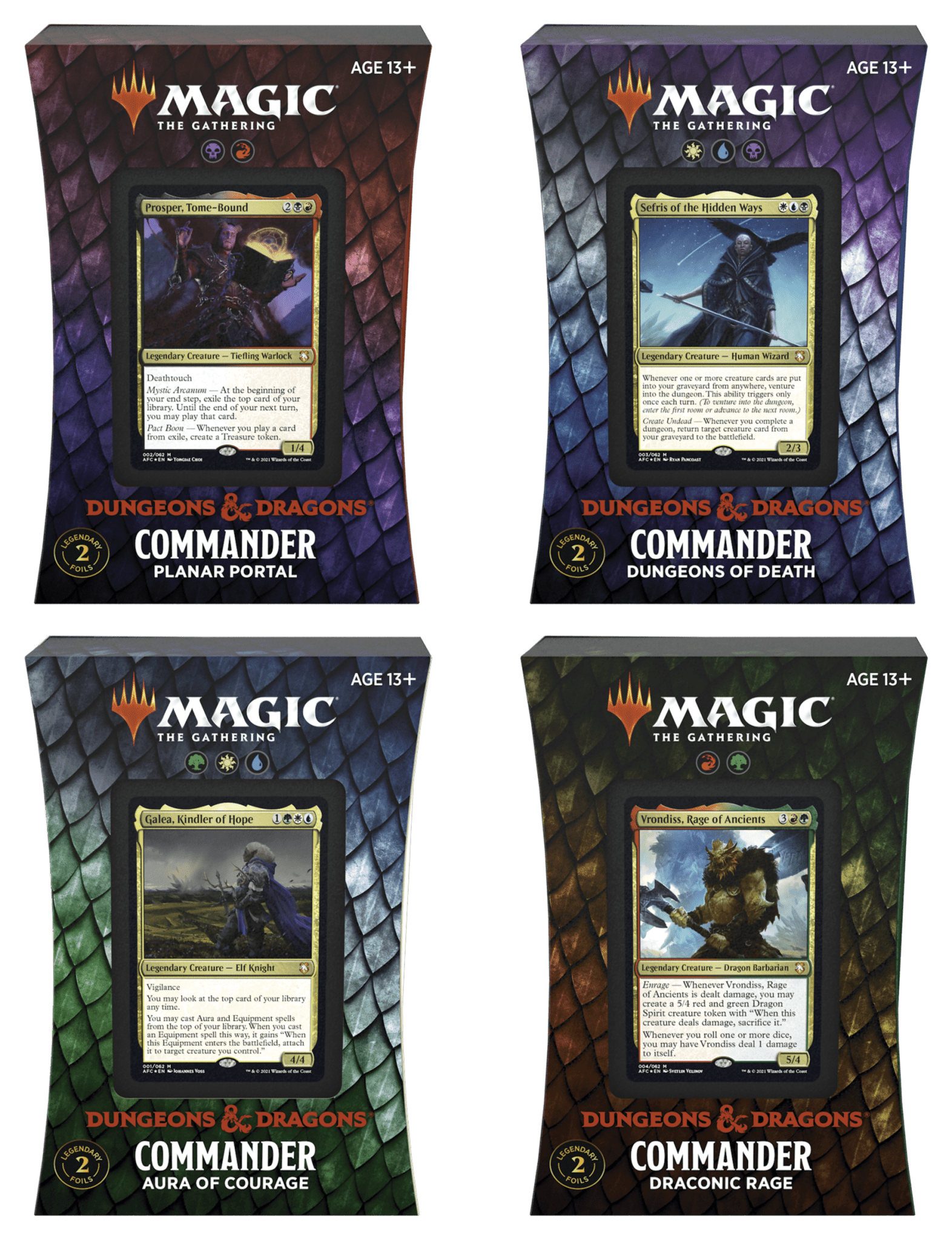 MTG Adventures in the Forgotten Realms Commander Deck Set (4 Decks)