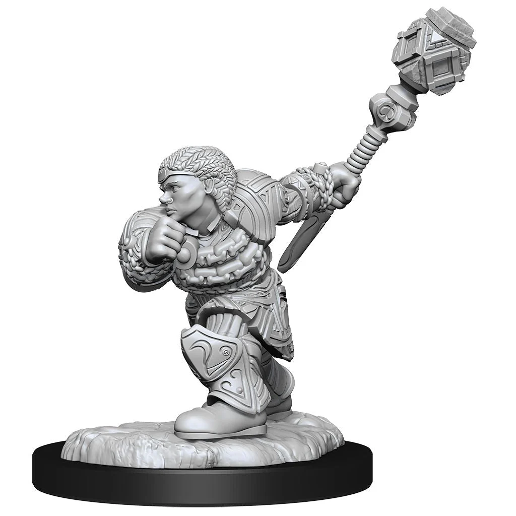 MTG Miniatures: Dwarf Fighter & Dwarf Cleric