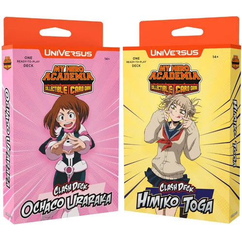 MY HERO ACADEMIA COLLECTIBLE CARD GAME: SERIES 6: JET BURN CLASH: TOGA & OCHACO DECK BUNDLE