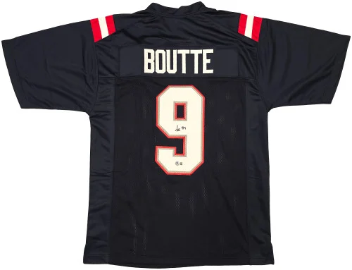 New England Patriots Kayshon Boutte Autographed Blue Jersey Beckett BAS Witness Stock #261913