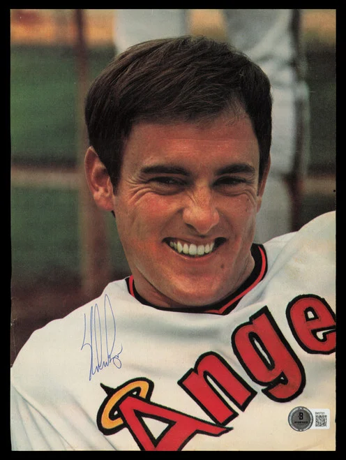 Nolan Ryan Autographed 8x11 Magazine Page Photo California Angels Beckett BAS QR #BM37321