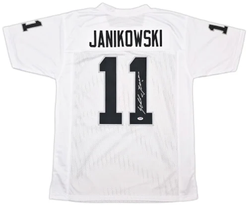 Oakland Raiders Sebastian Janikowski Autographed White Jersey PSA/DNA Stock #253317