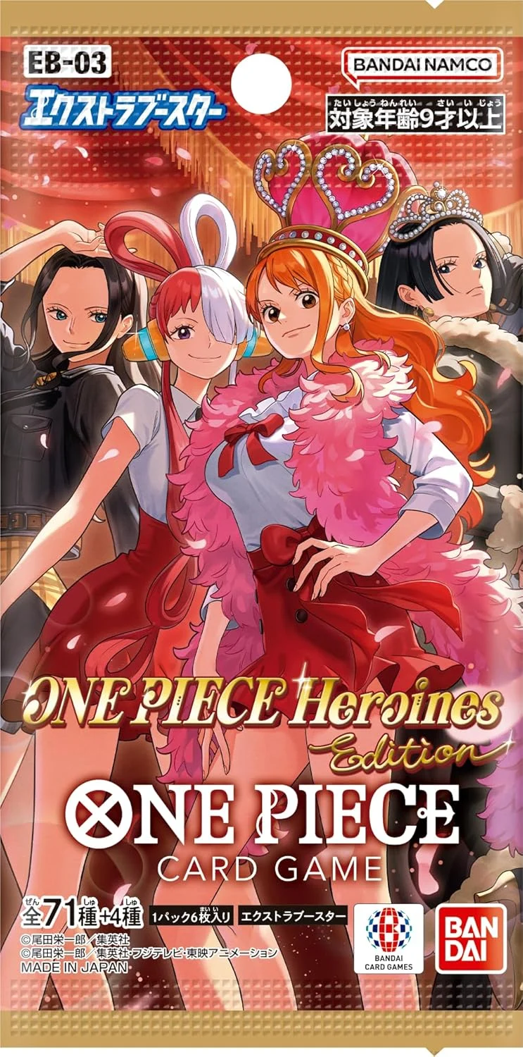 One Piece Card Game Extra Booster Heroines Edition EB-03 Booster Pack (Japanese) - 6 Cards