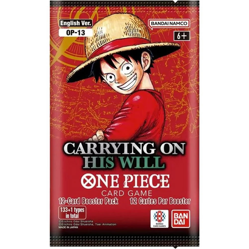 One Piece TCG: Carrying on His Will Booster Pack (OP-13) - 12 Cards