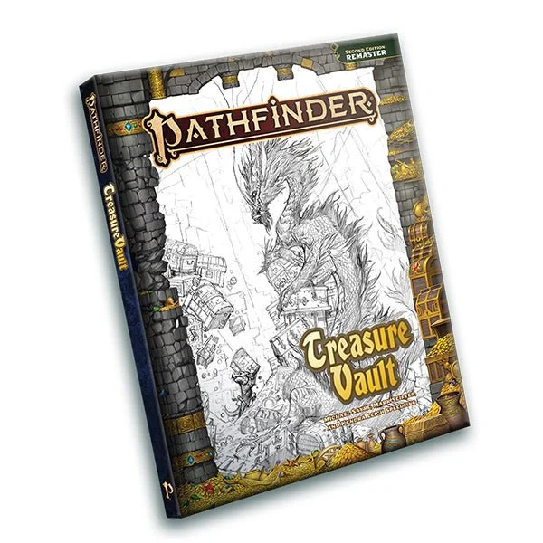 Pathfinder RPG 2nd Ed Treasure Vault Remastered Sketch Cover Edition