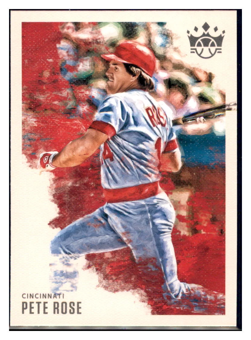 Pete Rose 2020 Panini Diamond Kings Cincinnati Reds #82 Baseball Card VSMP1IMB