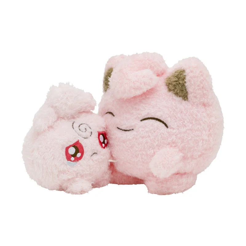 Pokemon Center: 6 Inch Plush Igglybuff & Jigglypuff Pokémon Buru Buru Mugyu!