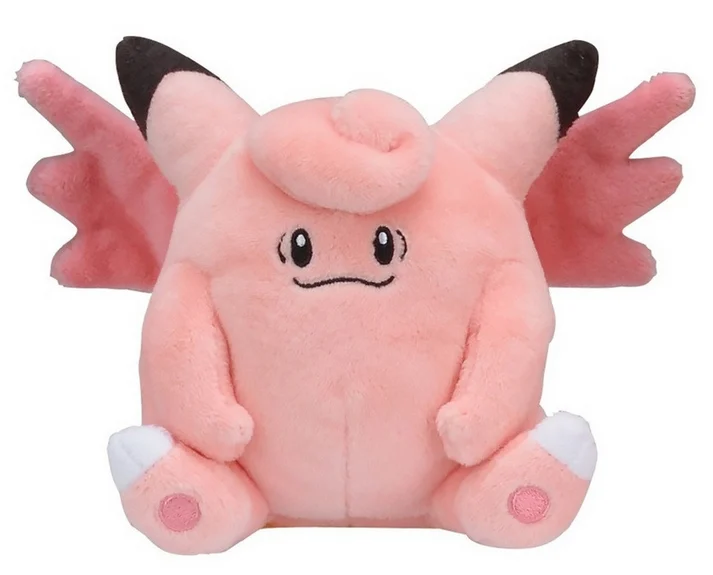 Pokemon Center: Sitting Cuties: Clefable Plush # 36 -Generation 1 - 6 In