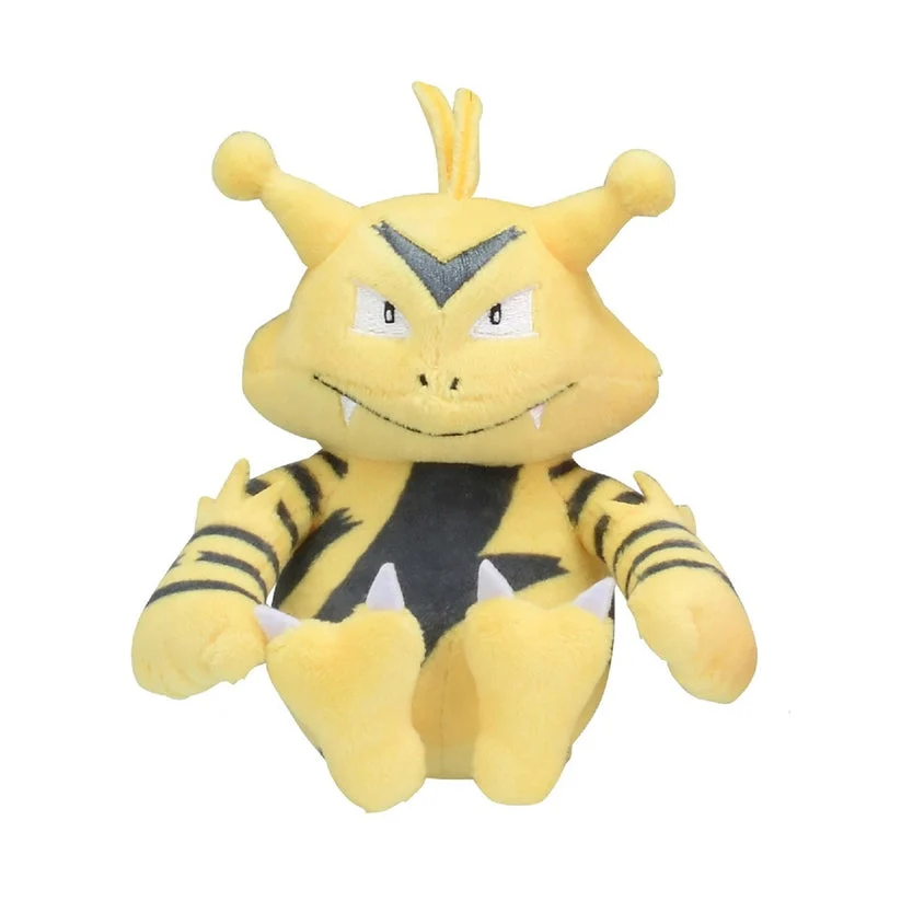 Pokemon Center: Sitting Cuties: Electabuzz Plush # 125 -Generation 1 - 6 In