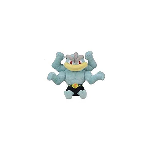 Pokemon Center: Sitting Cuties: Machamp Plush # 68 -Generation 1 - 6 In