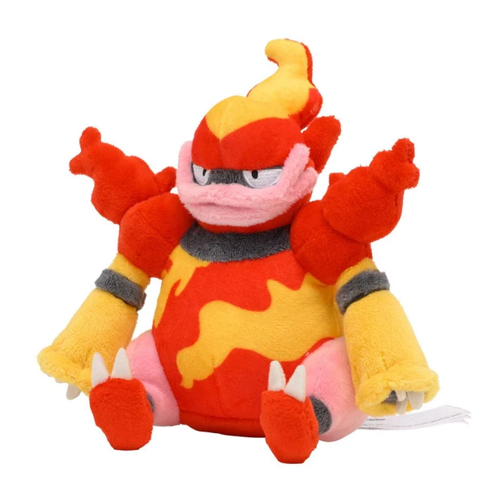 Pokemon Center: Sitting Cuties: Magmortar Plush # 467 -Generation 4 - 6 In