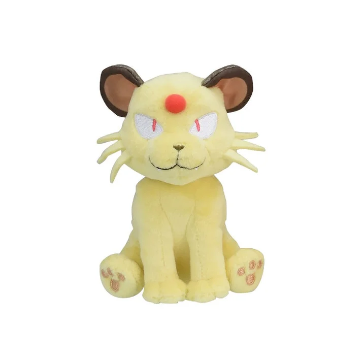 Pokemon Center: Sitting Cuties: Persian Plush # 53 -Generation 1 - 6 In