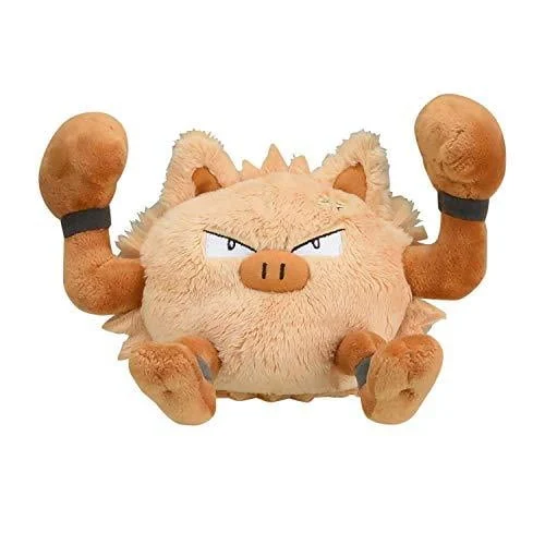Pokemon Center: Sitting Cuties: Primeape Plush # 57 -Generation 1 - 6 In