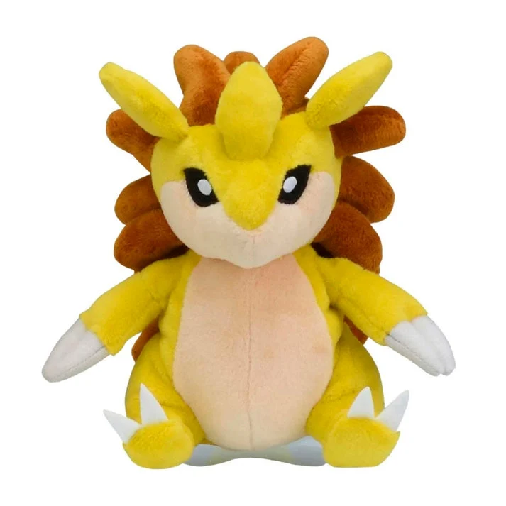 Pokemon Center: Sitting Cuties: Sandslash Plush # 28 -Generation 1 - 6 In