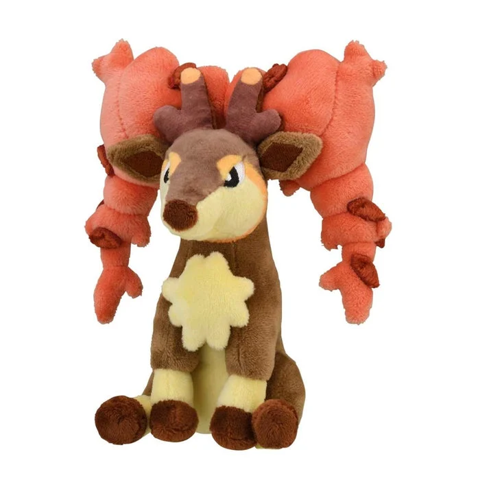 Pokemon Center: Sitting Cuties: Sawsbuck Autumn Plush # 586 -Generation 5 - 6 In