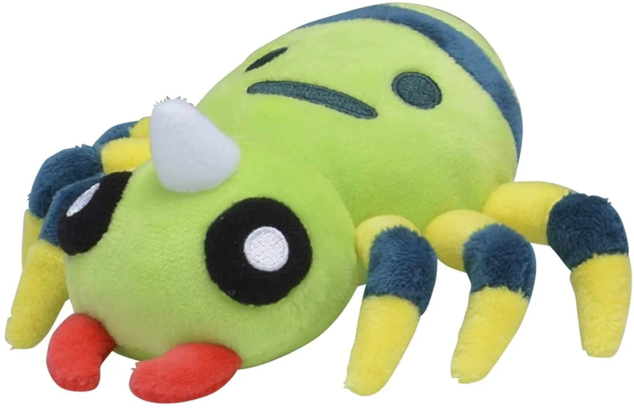 Pokemon Center: Sitting Cuties: Spinarak Plush # 167 -Generation 2 - 6 In
