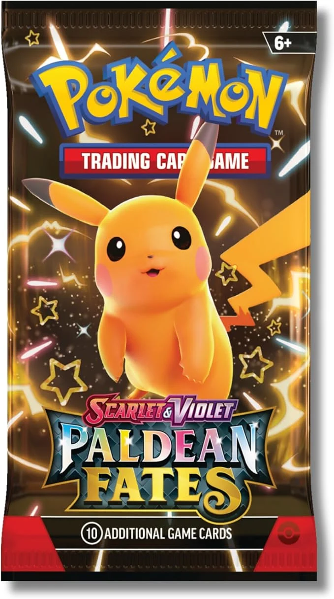 Pokemon Scarlet & Violet Paldean Fates Booster Pack | Shiny Pikachu