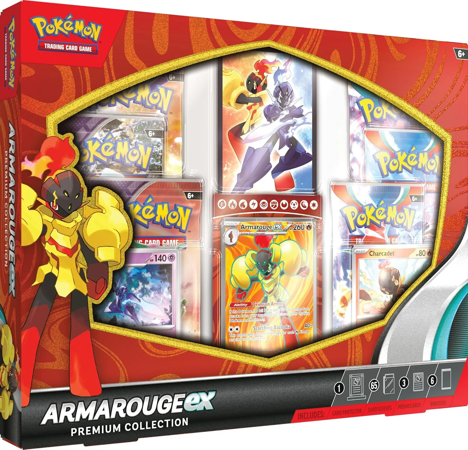 POKEMON TCG: ARMAROUGE EX PREMIUM COLLECTION CASE (6 UNITS)