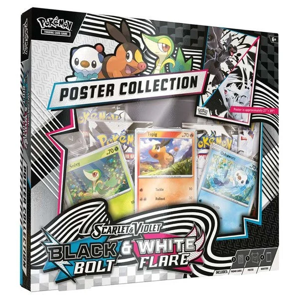 Pokemon TCG Black Bolt & White Flare Unova Poster Collection