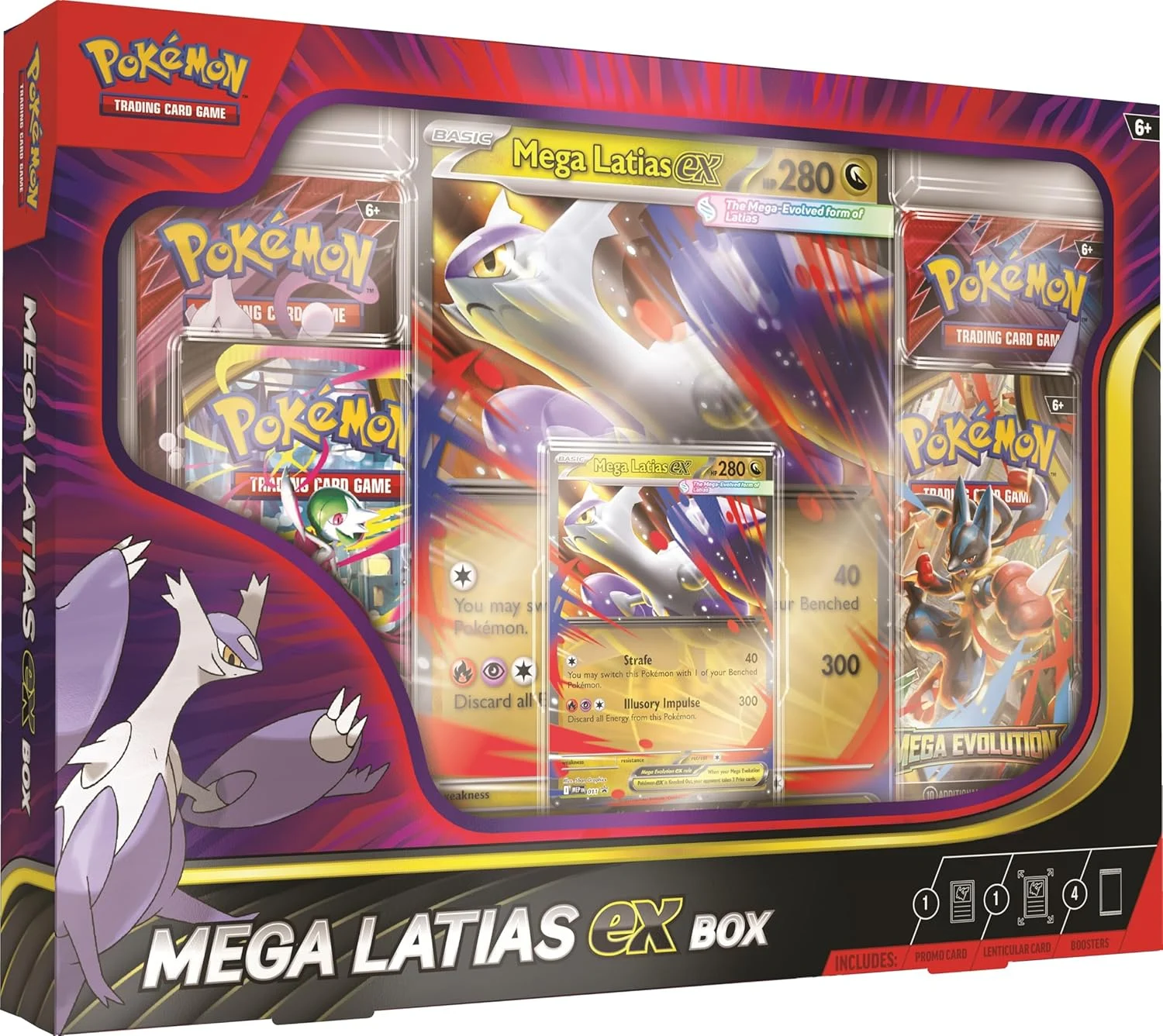 Pokemon TCG: Mega Latias ex Box - 4 Packs, Promo Card