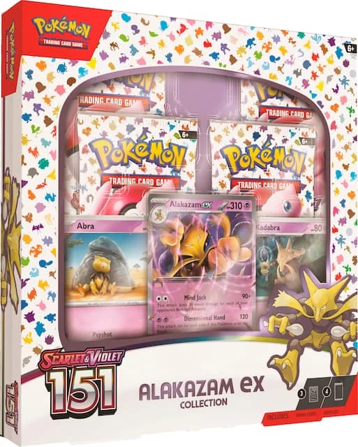 Pokemon TCG Scarlet & Violet 3.5 Pokemon 151 Alakazam Ex Box