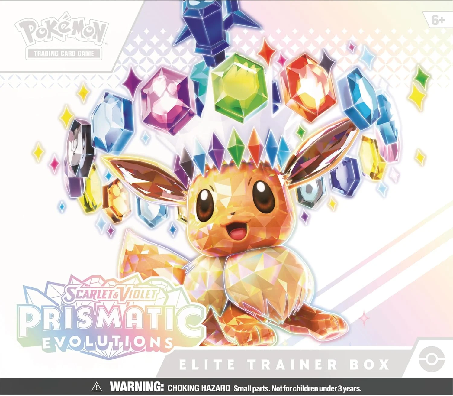 Pokemon TCG Scarlet & Violet Elite Trainer Box - Prismatic Evolutions of The Pokemon TCG (1 Fully Illustrated Promo Card, 9 Booster Packs & Premium Game Accessories)