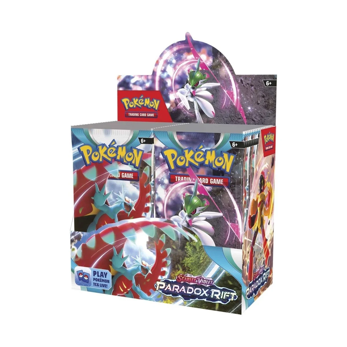 POKEMON TCG: SCARLET AND VIOLET: PARADOX RIFT: BOOSTER DISPLAY CASE (6 BOXES)