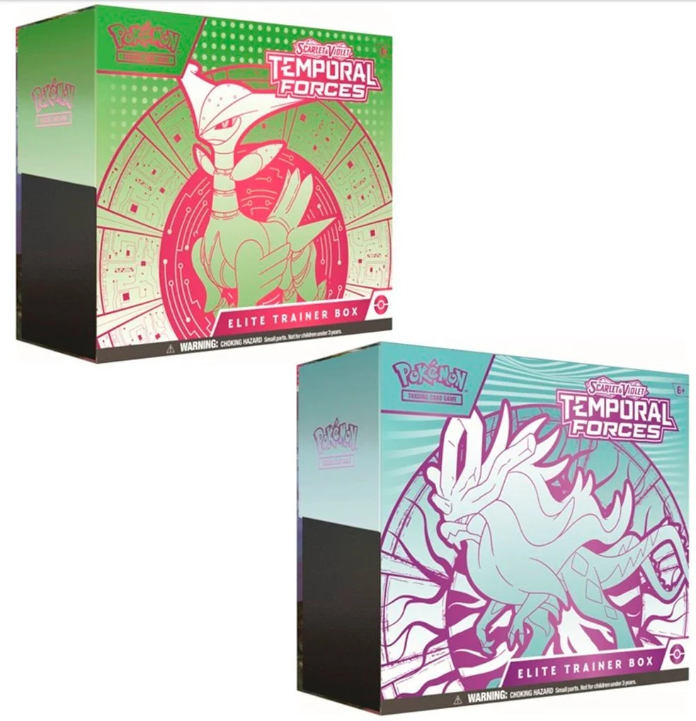 POKEMON TCG: SCARLET AND VIOLET: TEMPORAL FORCES: ELITE TRAINER BOX CASE (10 UNITS) Preorder: Release Date: 03/22/2024